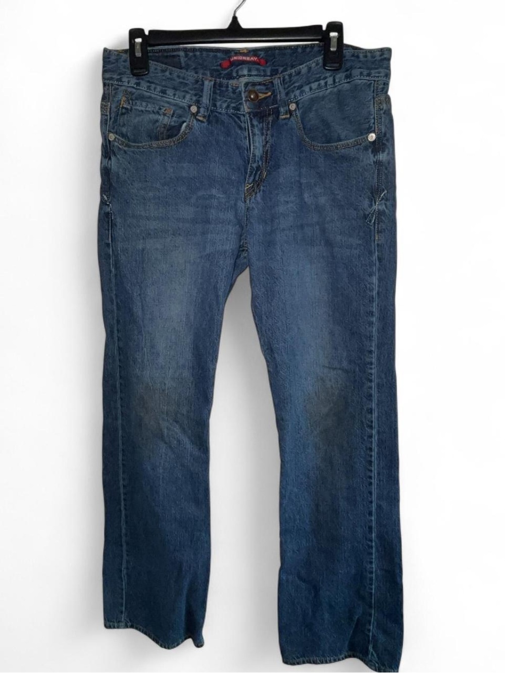Straight-Leg Men's Denim Jeans in Blue by Unionbay